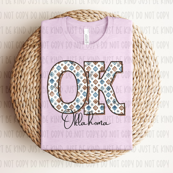 Ok Oklahoma (Revel) 72470 DTF Transfer