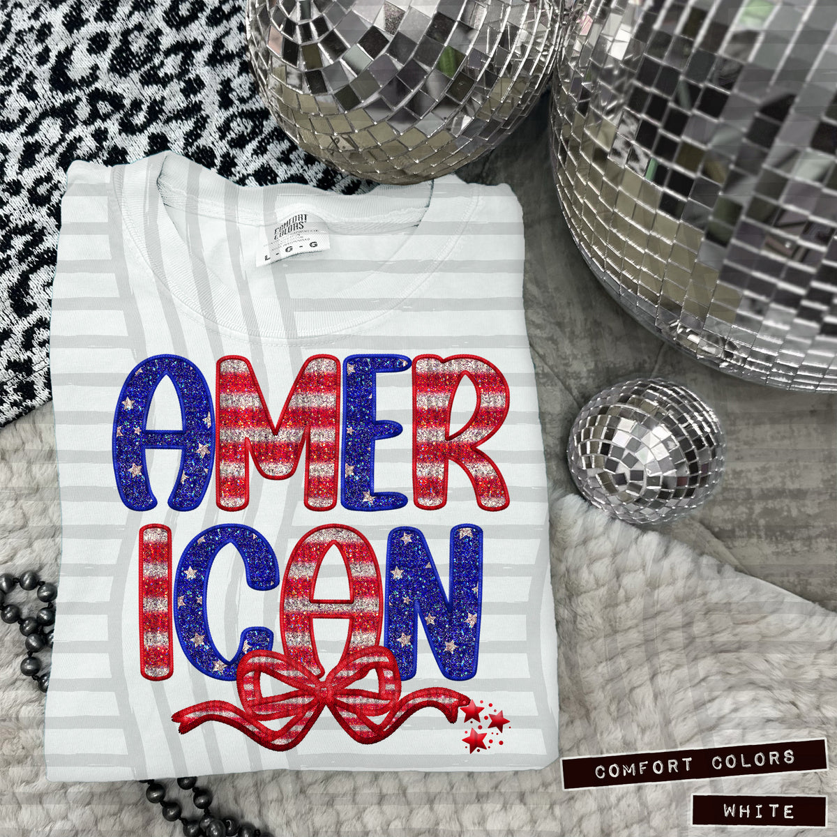 American red bow BOTTOM (Caplinger) 102780 DTF transfer