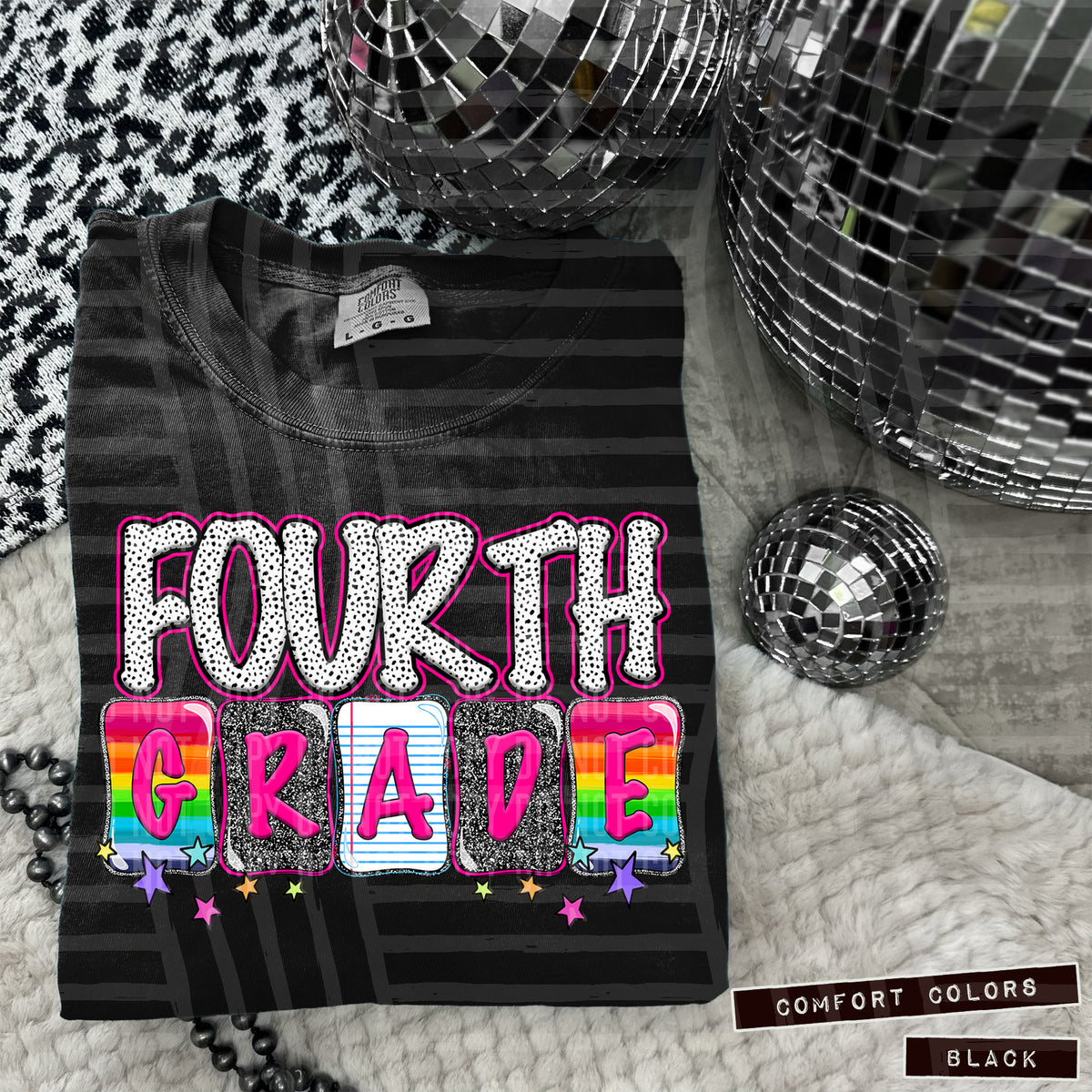 Fourth Grade pink (Caplinger) DTF transfer