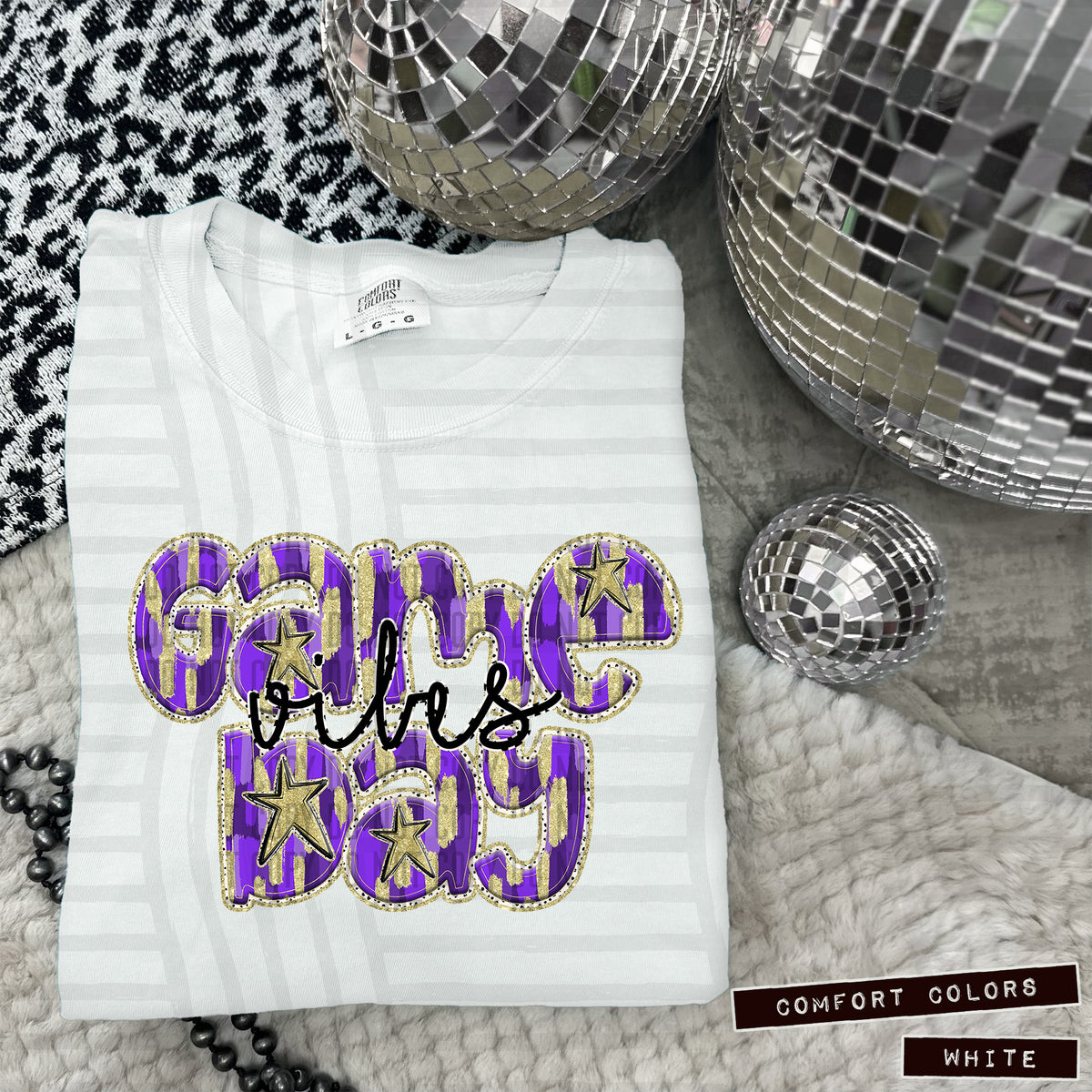 Purple Game Day Vibes (Caplinger) 101862 DTF transfer