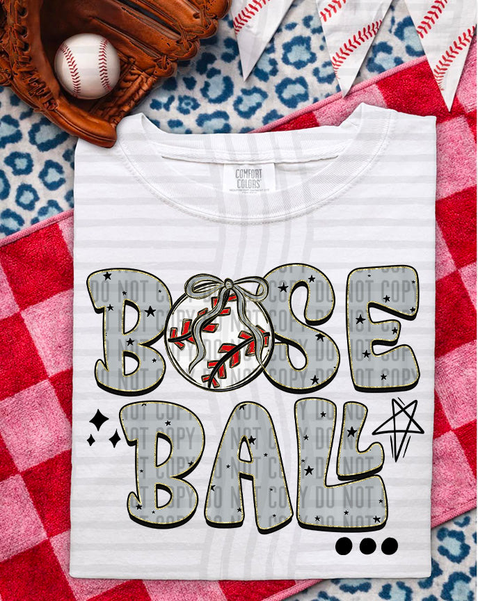 Baseball Grey (Caplinger) DTF Transfer
