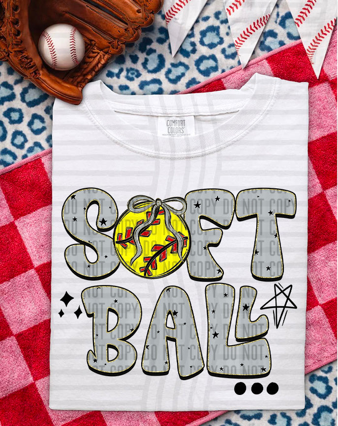 Softball Grey (Caplinger) DTF Transfer