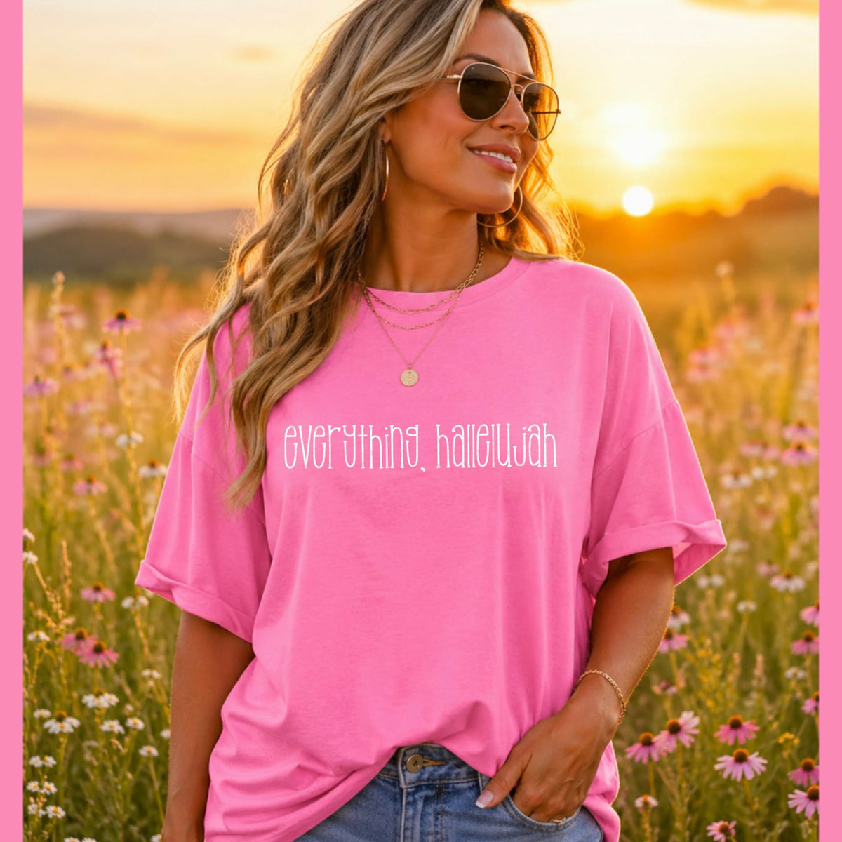 Everything hallelujah WHITE (SDD) DTF Transfer