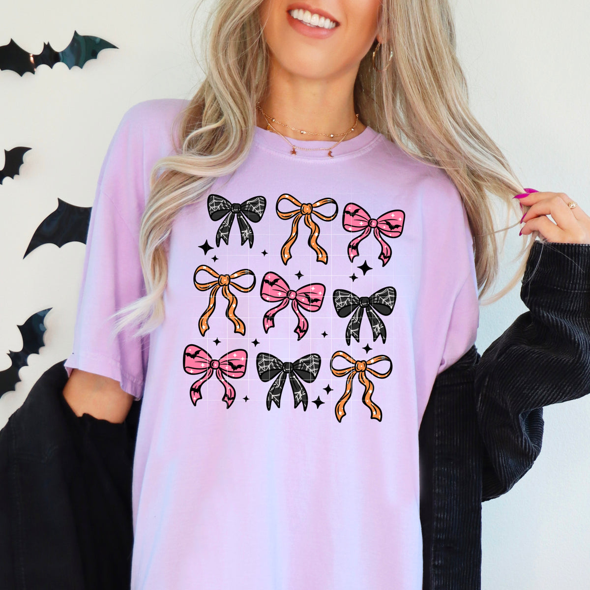 Spooky Bows Grid (CSC) DTF transfer