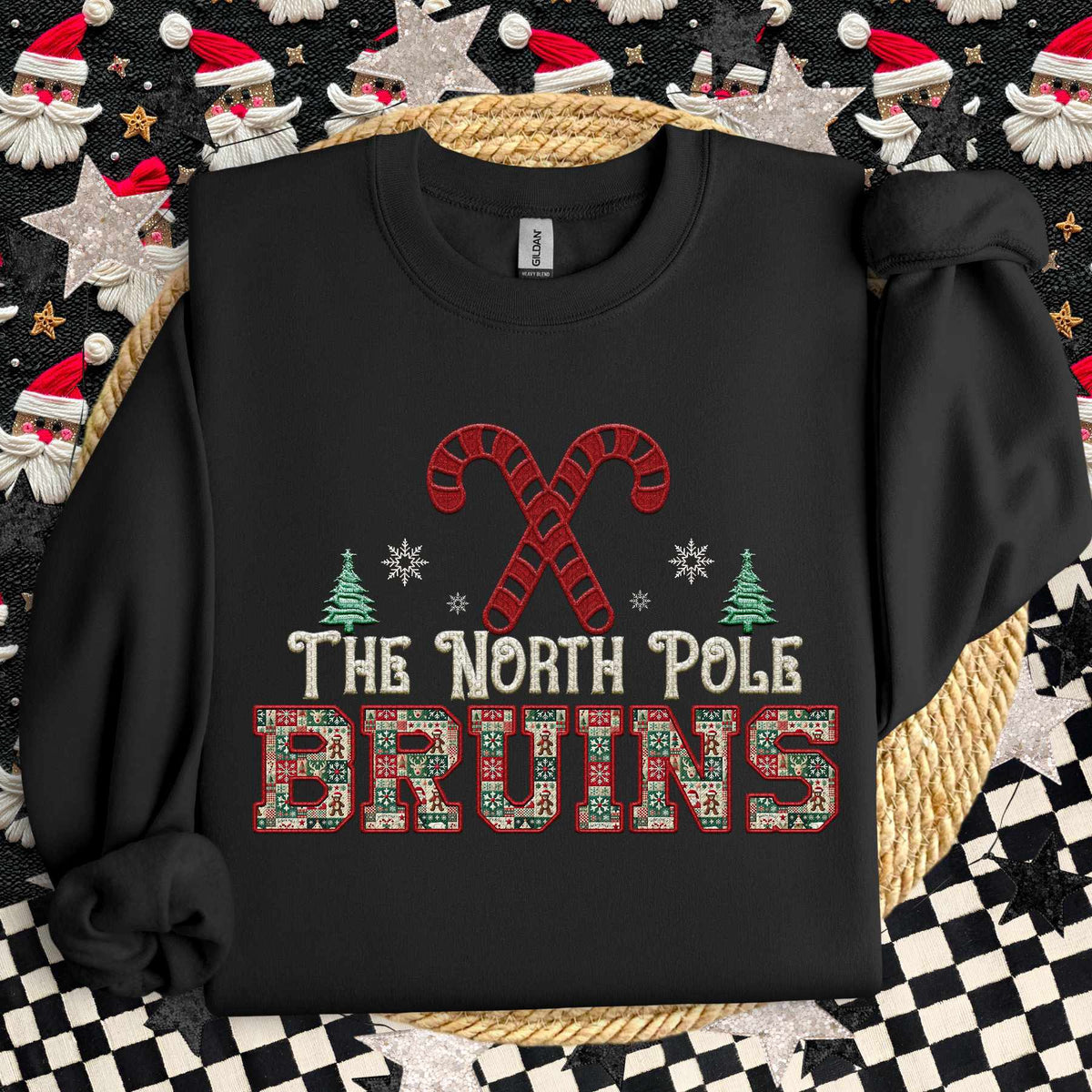 The North Pole bruins 65369 DTF transfer