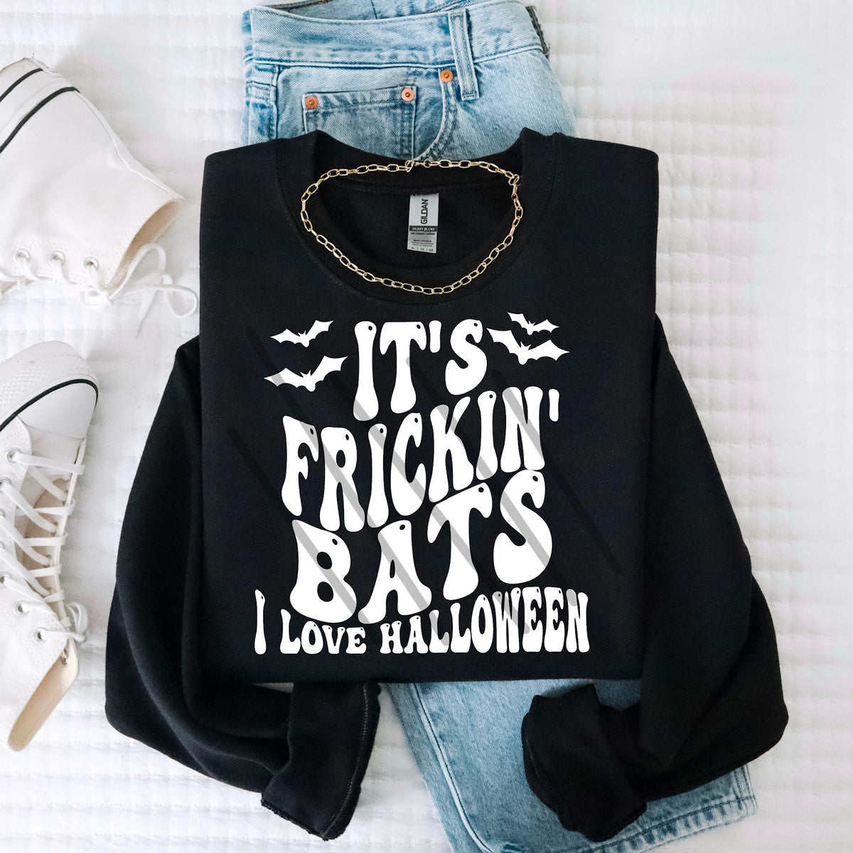 Freakin Bats WHITE no checker (MZ) 113541 DTF transfer