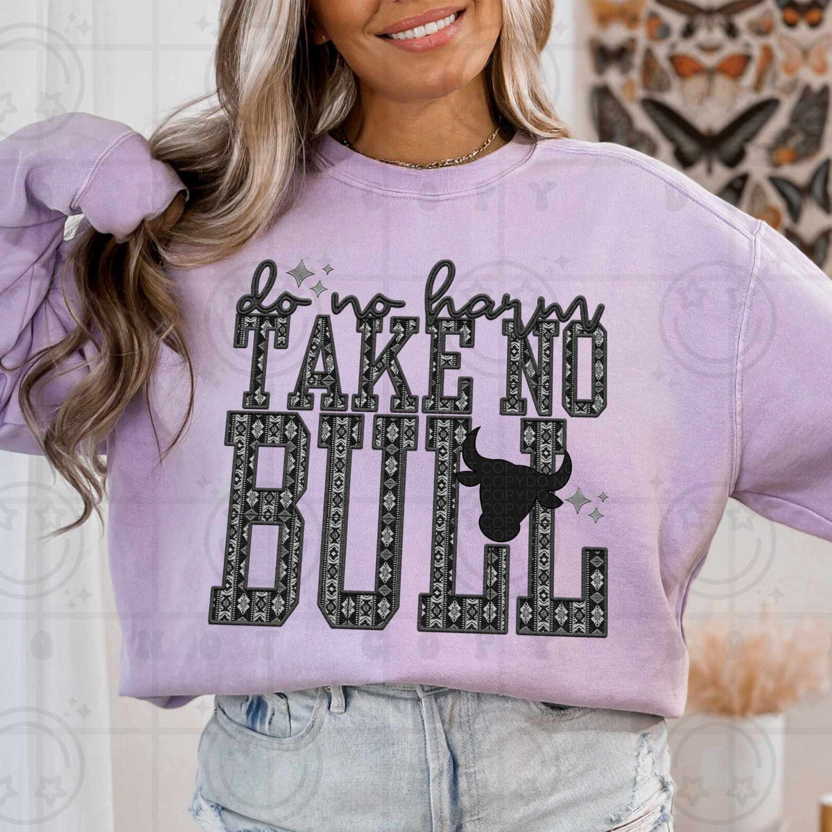 Do no harm take no bull (HW) 79435 DTF transfer