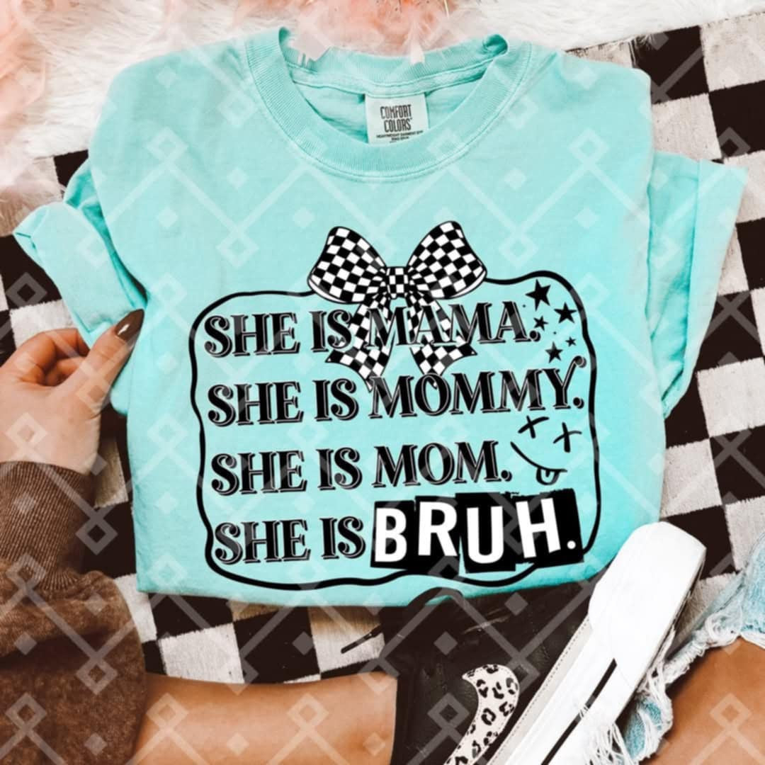 She is frame with bow BLACK (Crafti) 103230 DTF transfer