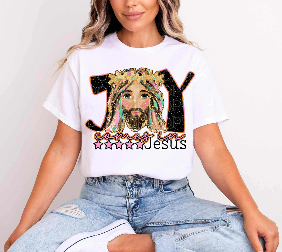 Joy comes in Jesus EXCLUSIVE DTF Transfer