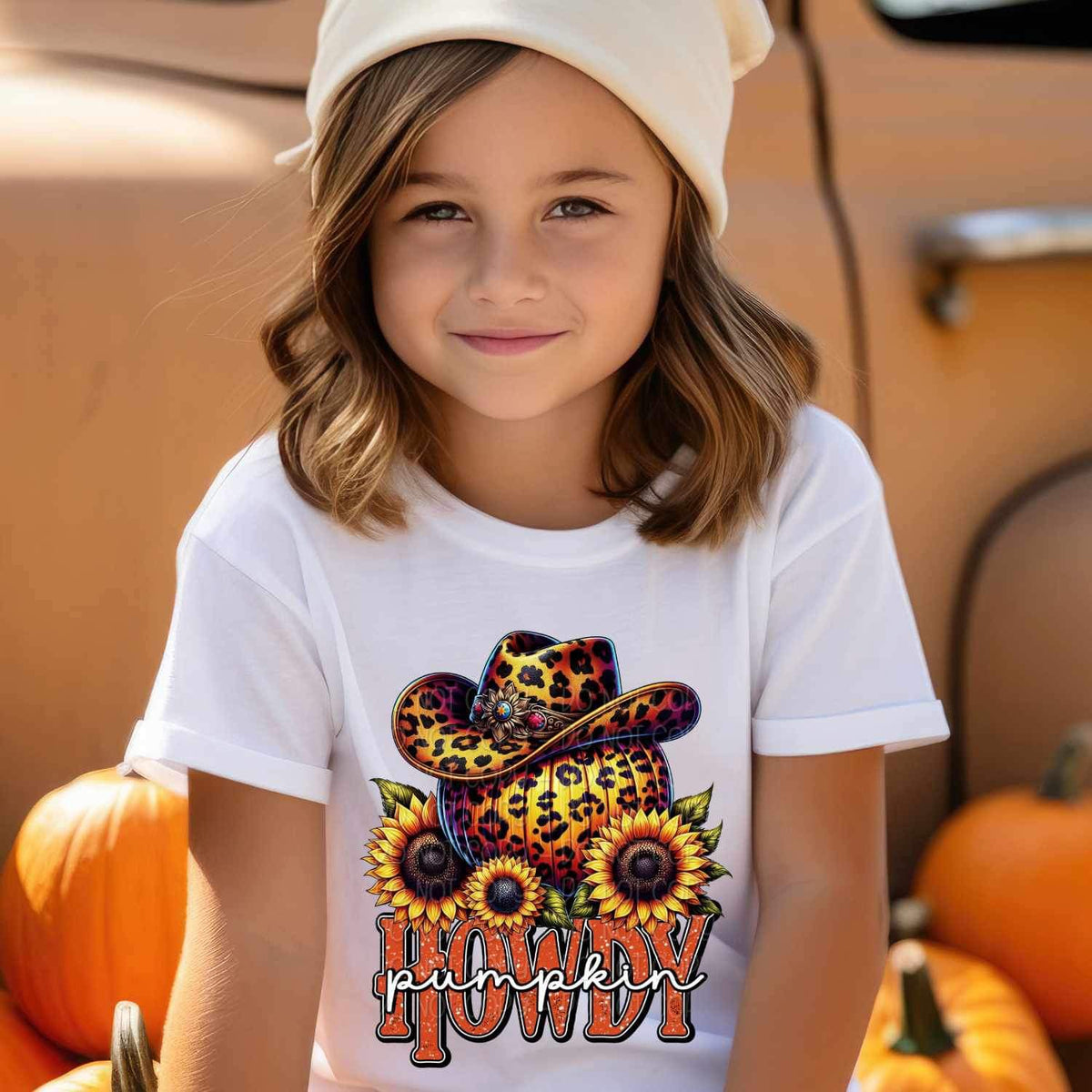 Howdy pumpkin leopard pumpkin 34413 DTF Transfer