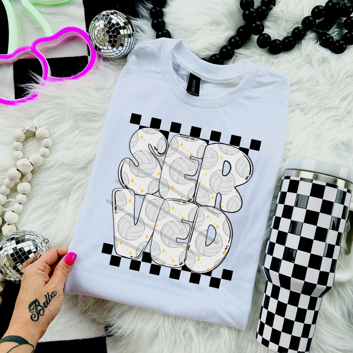 Served volleyball 114064 DTF transfer