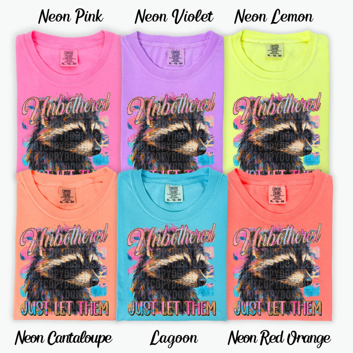 Unbothered just let them raccoon (SDD) 99298 DTF transfer