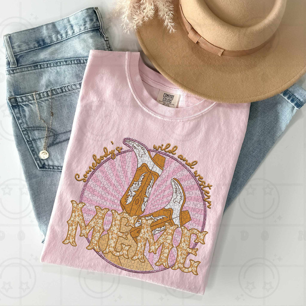 Somebody’s wild & western meme (HW) 84527 DTF transfer