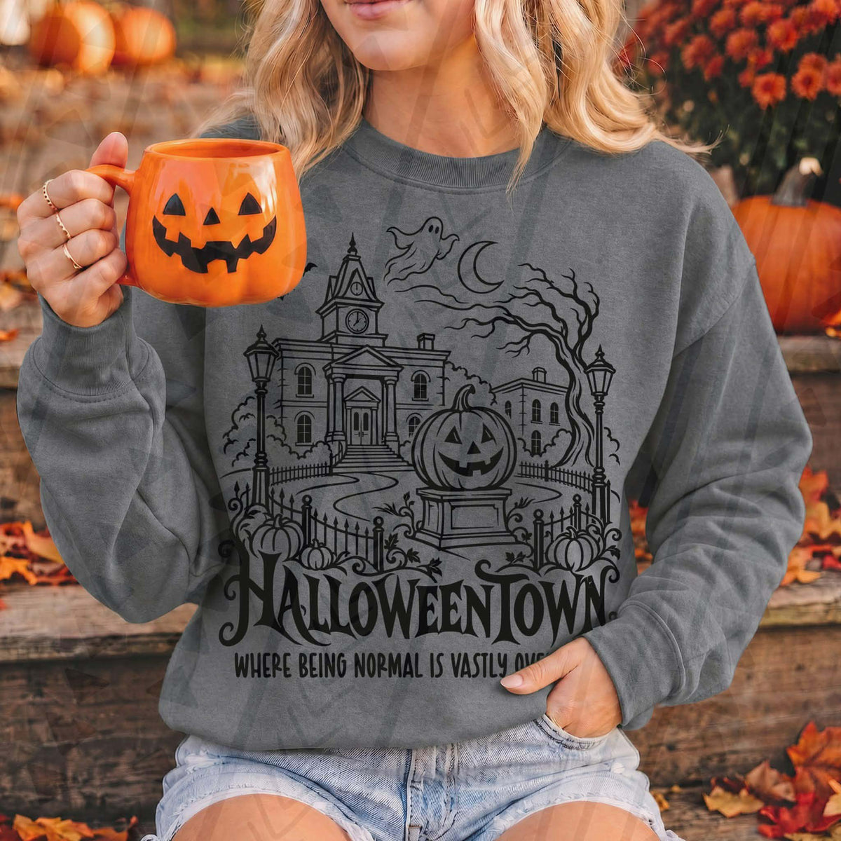 Halloween town black (Kai) DTF Transfer
