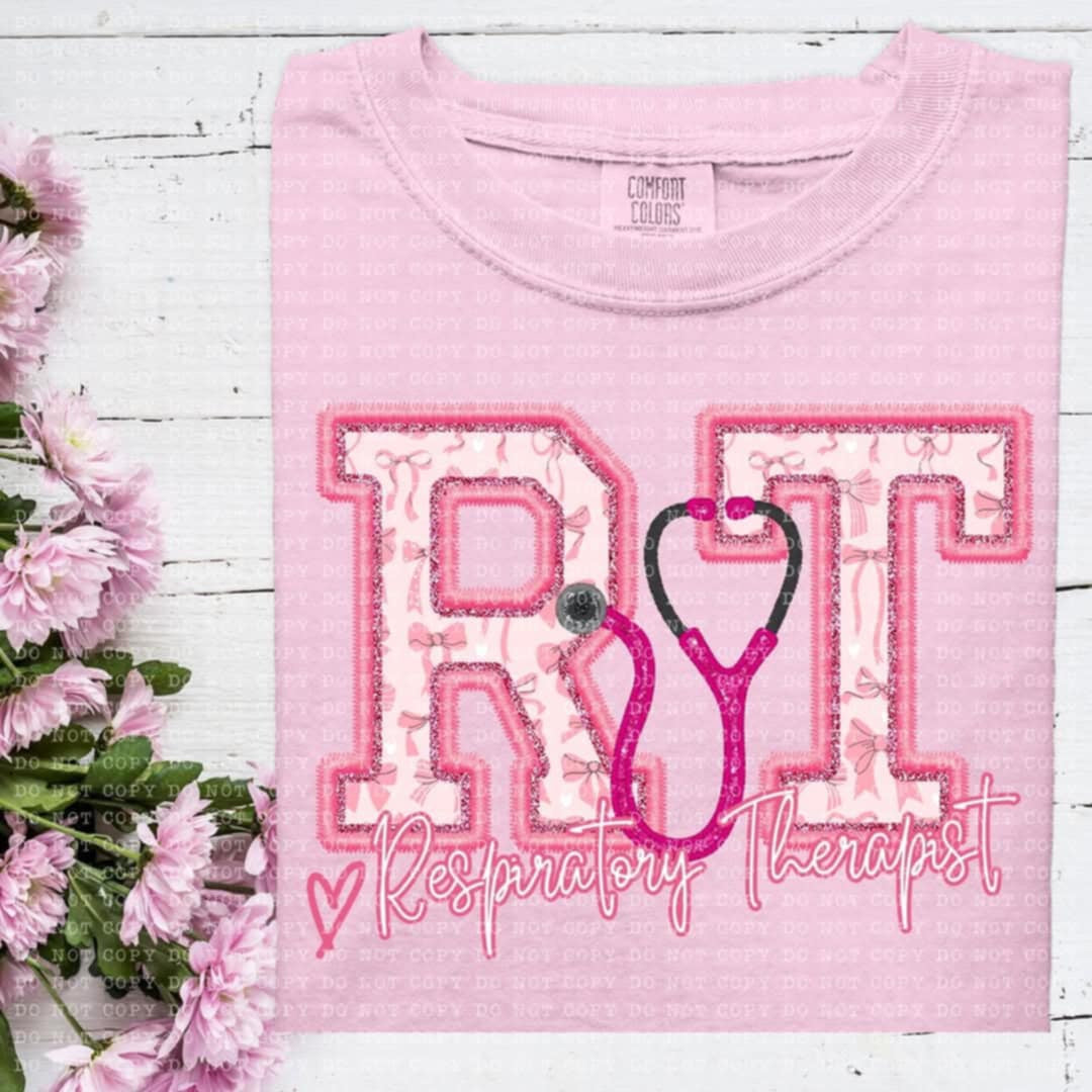 RT respiratory therapist coquette (ECHT) 93880 DTF transfer