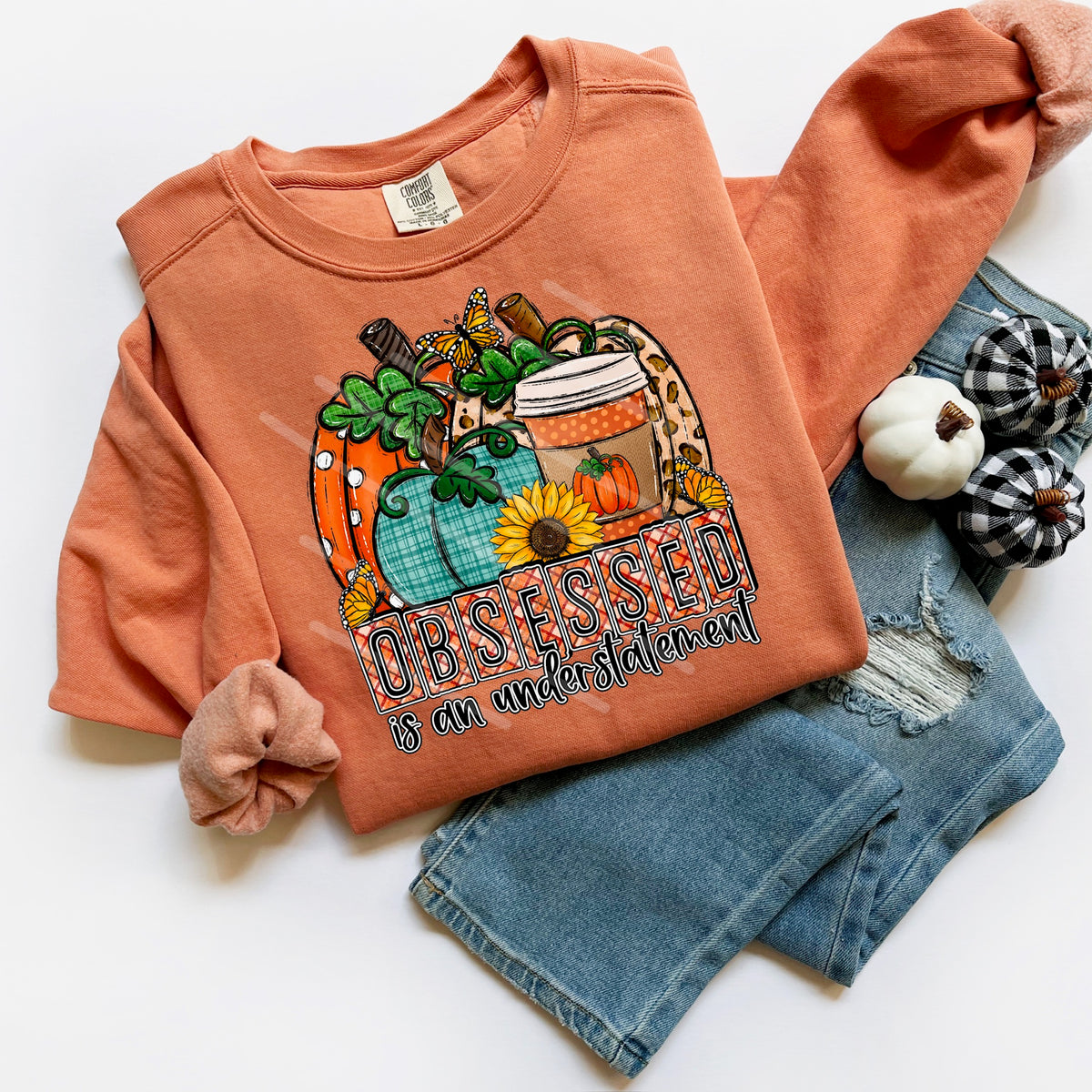 Obsessed is an understatement pumpkin 113935 DTF transfer