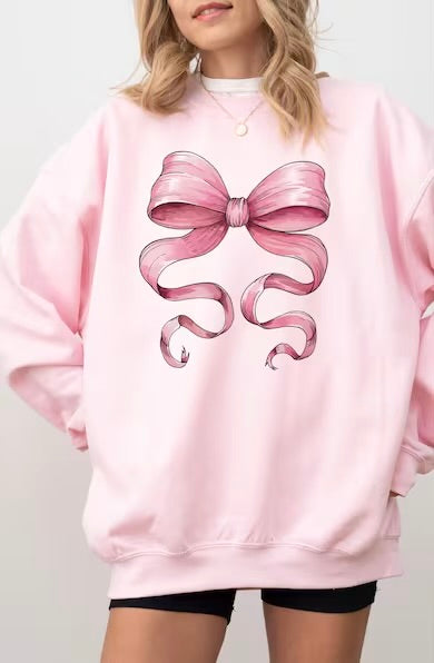 pink bow 67628 DTF transfer