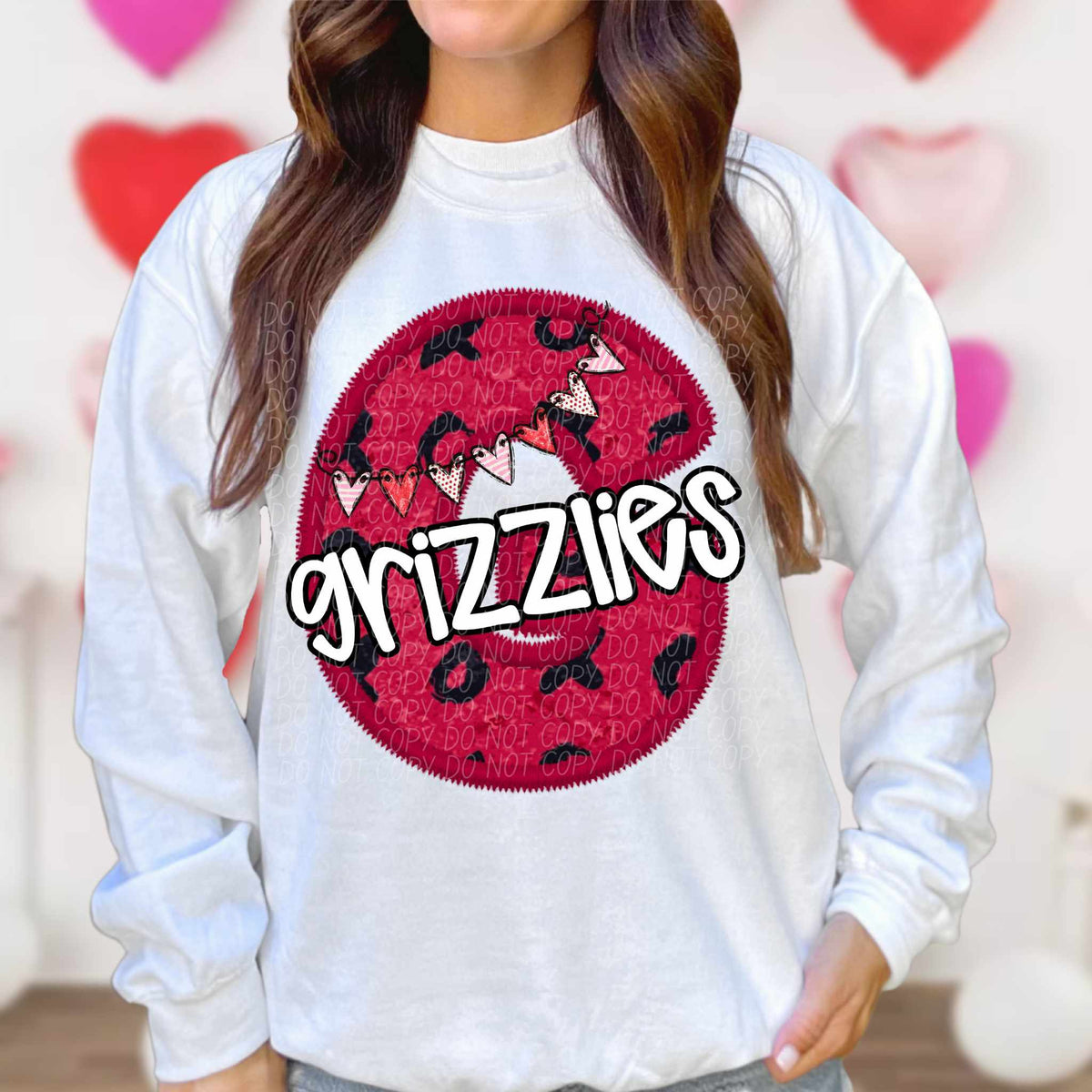 G grizzlies valentine (CITY) 79065 DTF transfer