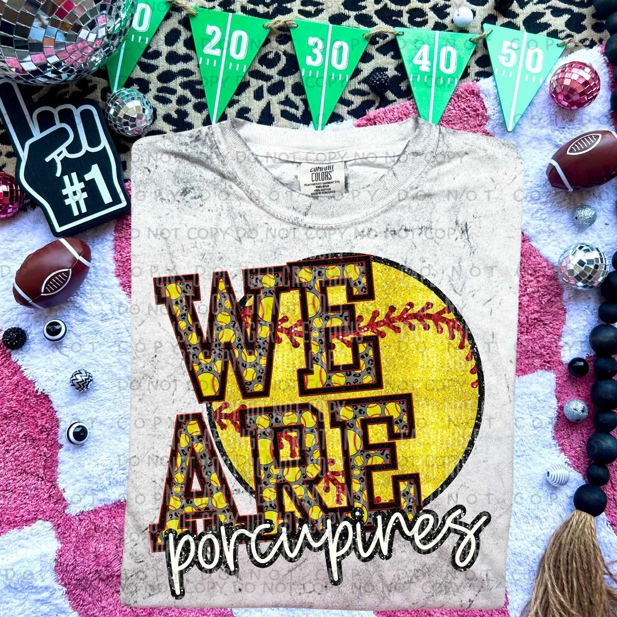 We are porcupines softball (Caplinger) 79927 DTF transfer