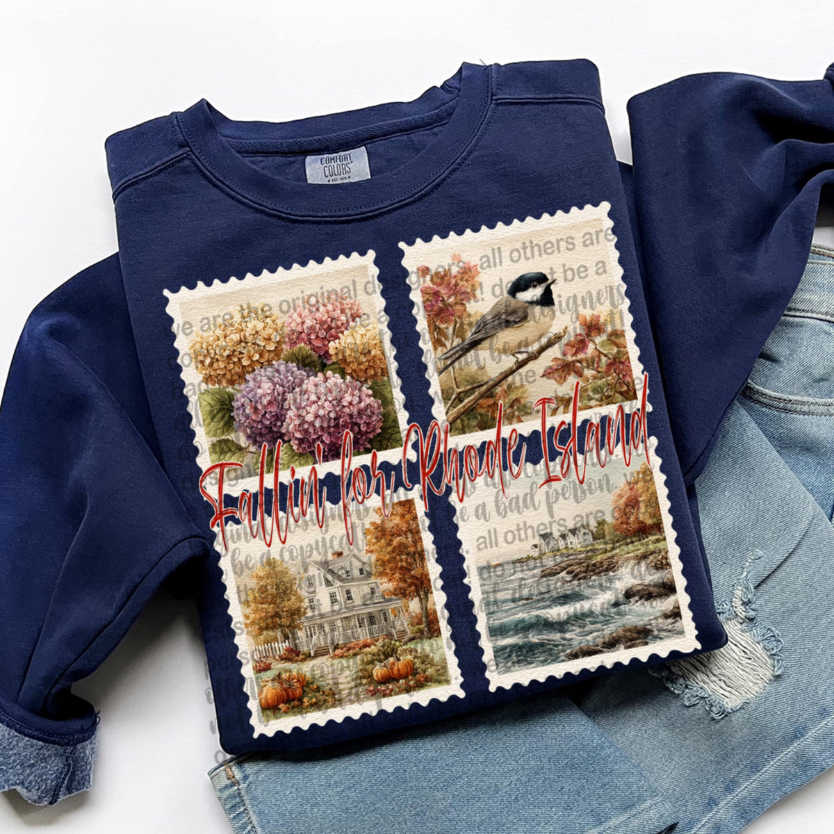 Falling For Rhode Island Fall Stamps (TTD) DTF transfer