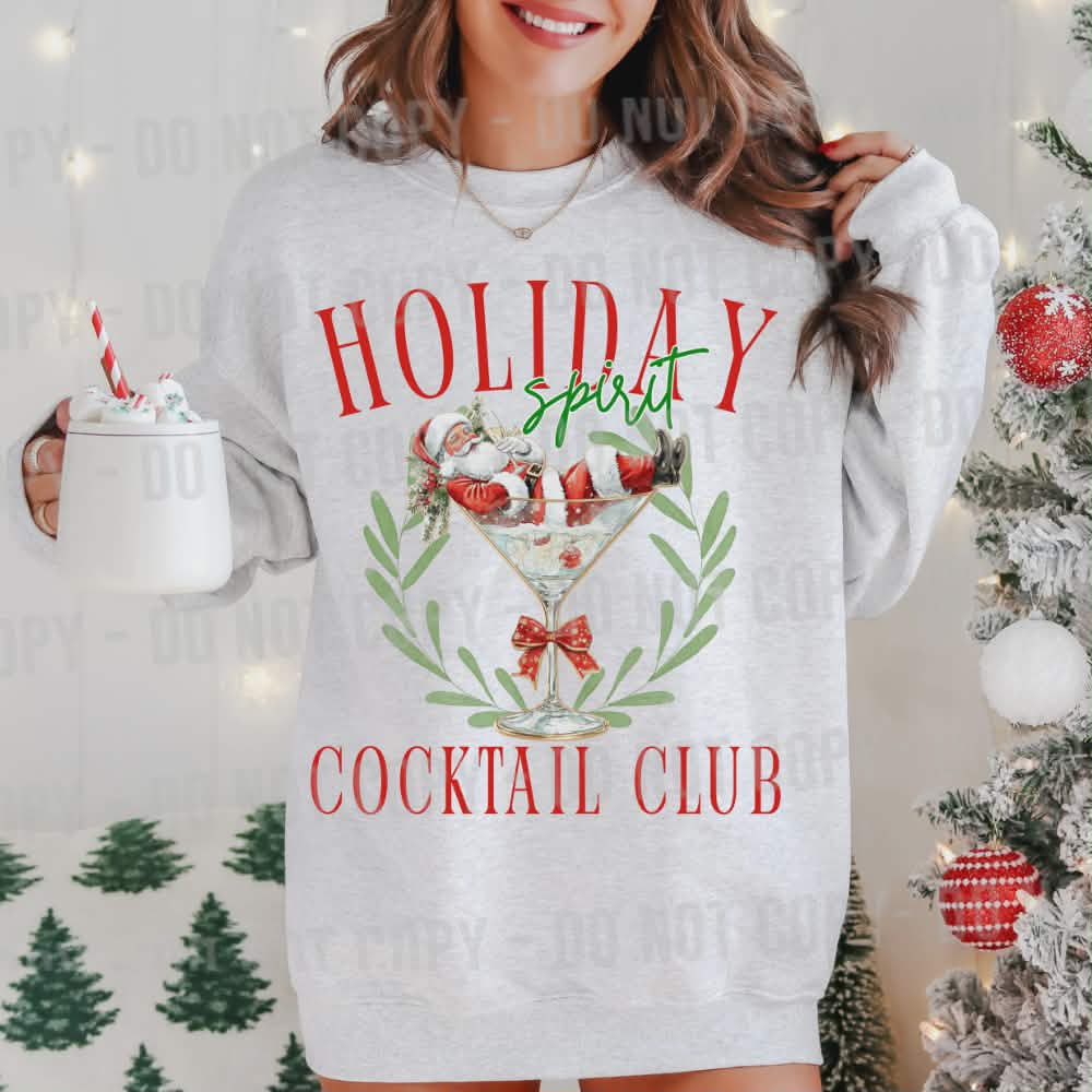 Holiday Cocktail club (parker) DTF transfer