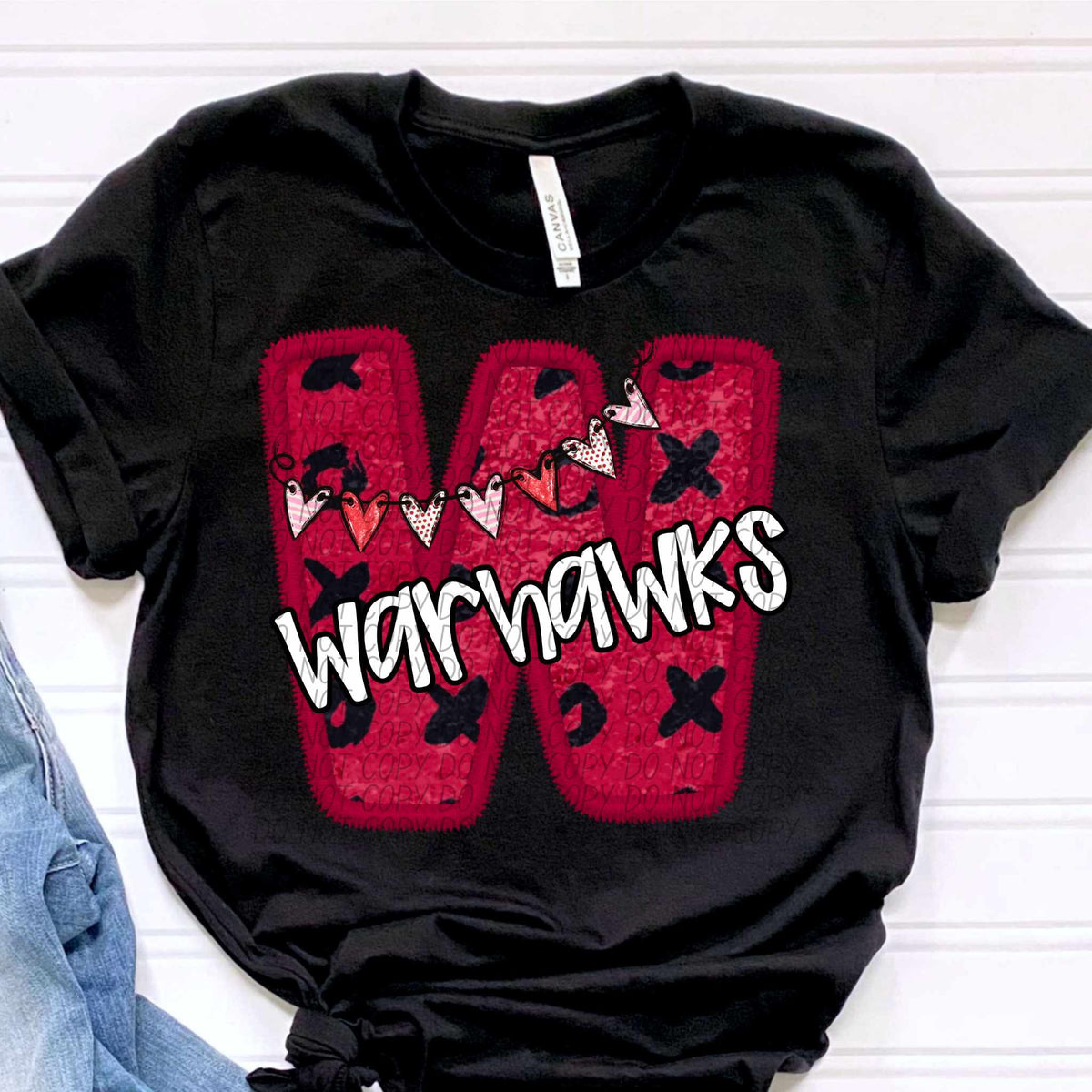 W warhawks valentine (CITY) 79072 DTF transfer
