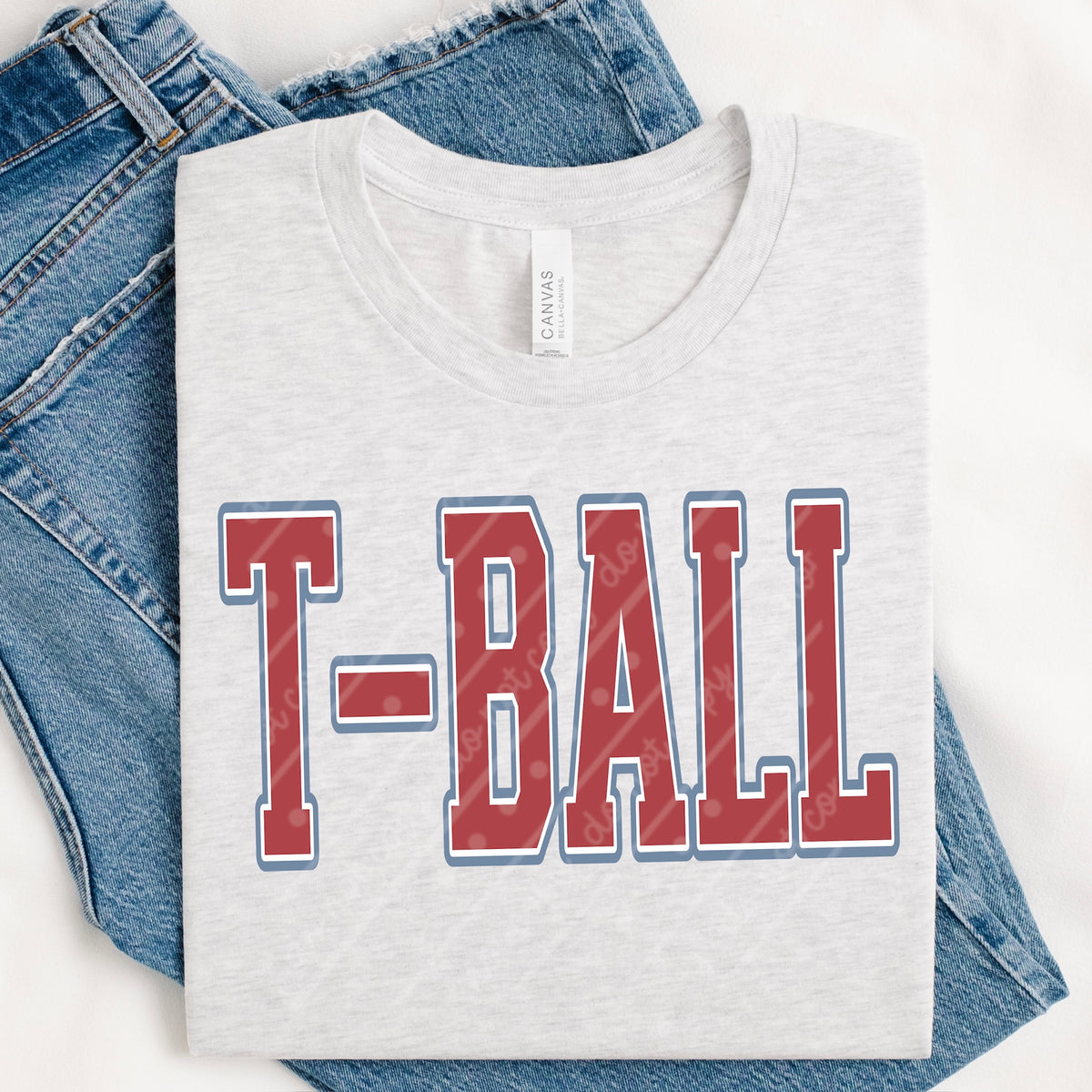 T-BALL NOT DISTRESSED (MZ) DTF Transfer