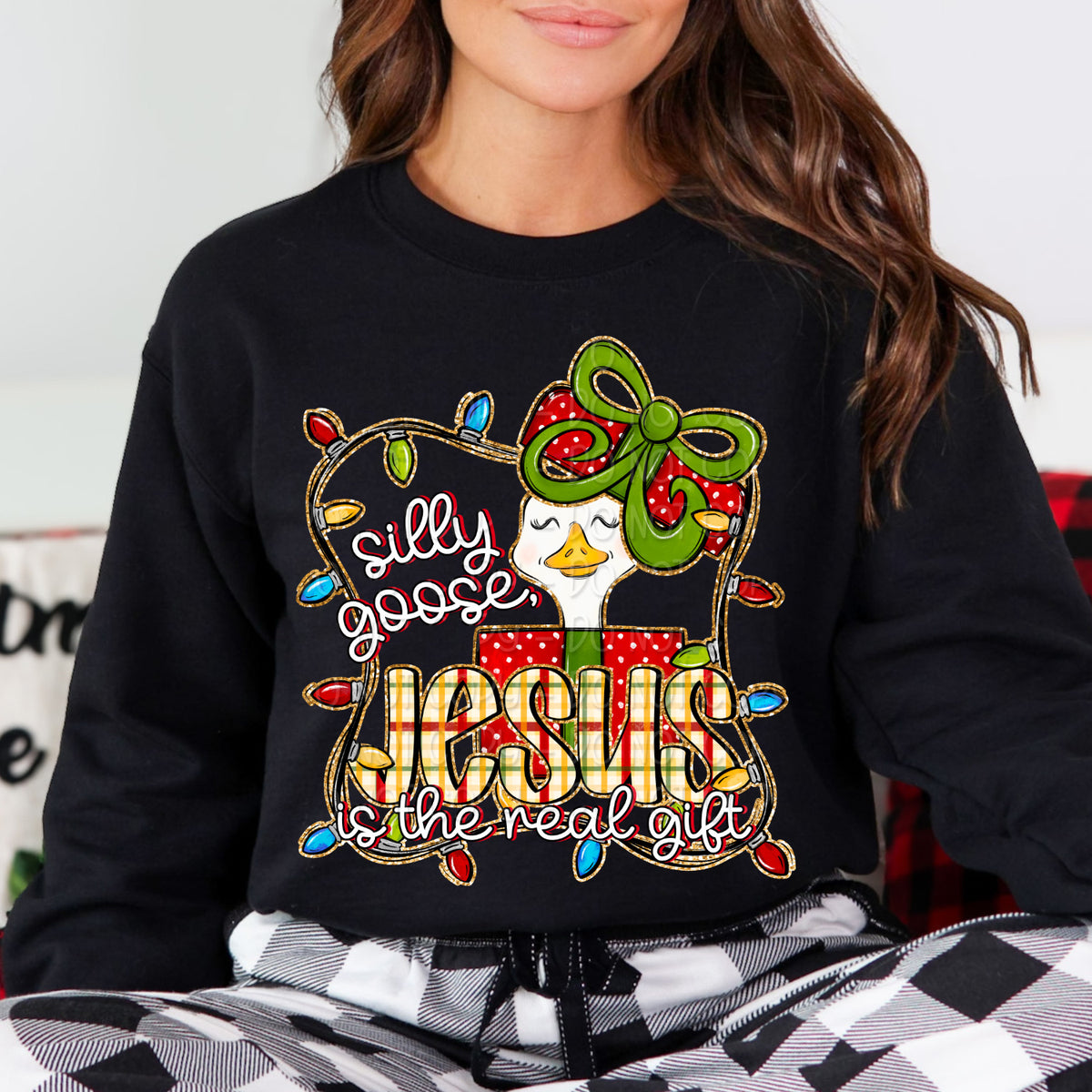 Silly Goose Jesus is the real gift 117499 DTF Transfer