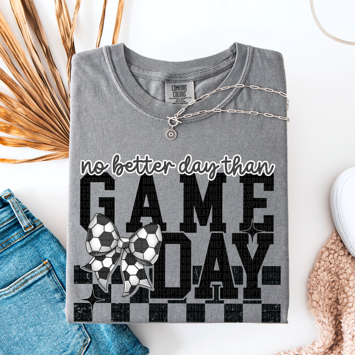 No better day than game day soccer 93815 DTF transfer