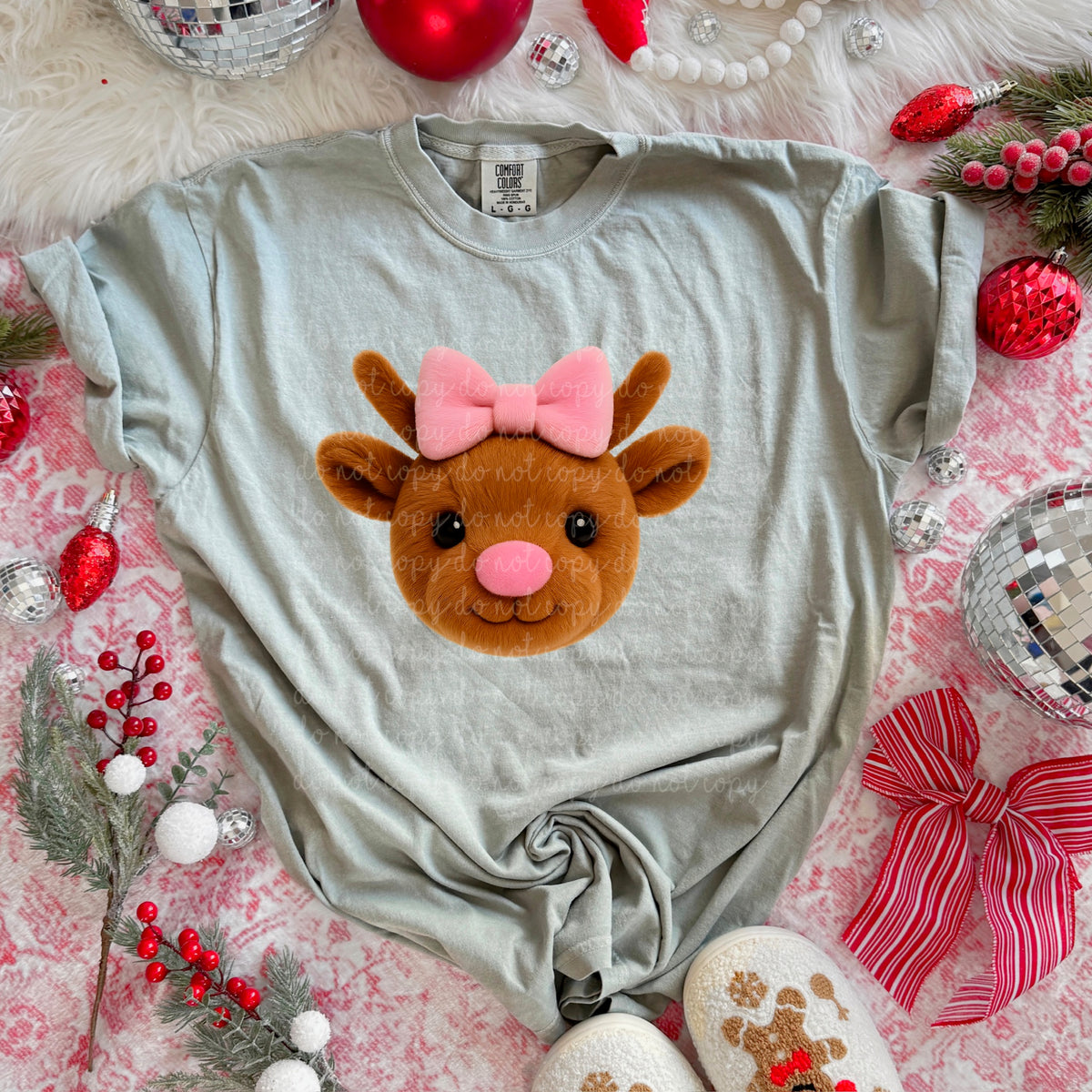 Fluffy Reindeer (MZ) DTF Transfer