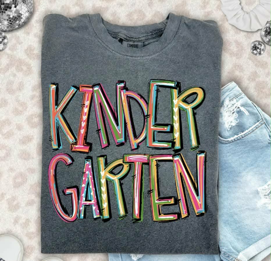 Kindergarten pixie words (S&G) DTF Transfer