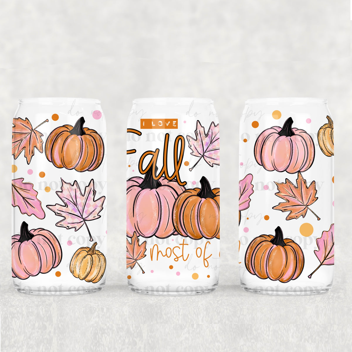 I love fall most of all (exclusive) UV DTF WRAP