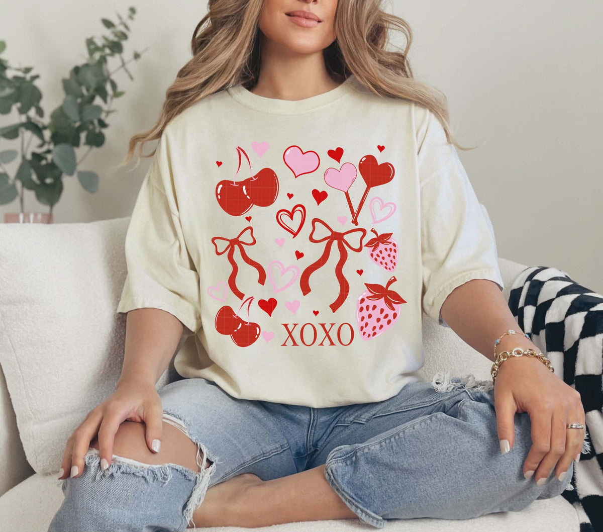 Xoxo collage (Linda) DTF transfer
