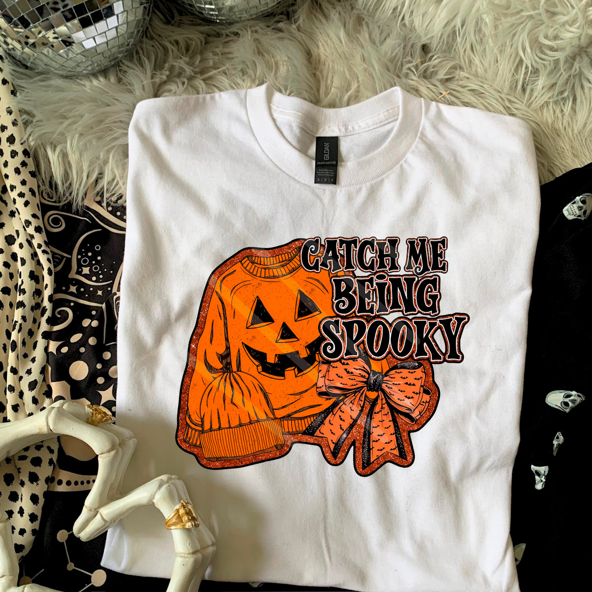 Catch Me Being Spooky Pumpkin Sweater 110574 DTF transfer