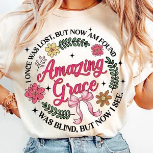 Amazing grace circle 85725 DTF transfer