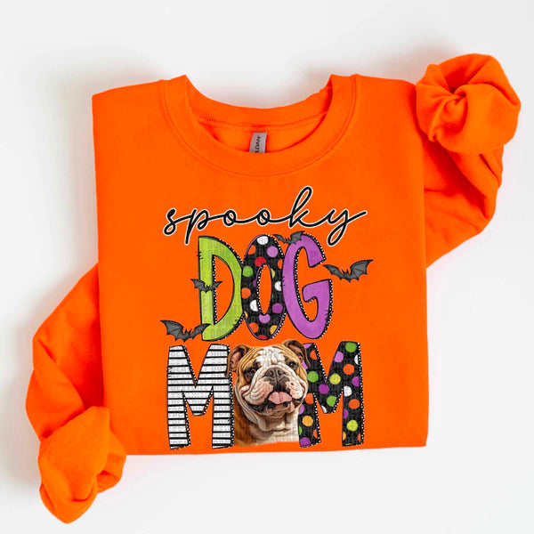 Spooky dog mom bulldog 55484 DTF transfer