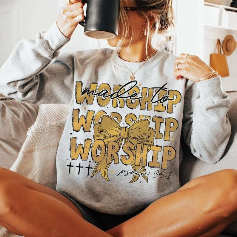 Made to worship stacked 67503 DTF transfer