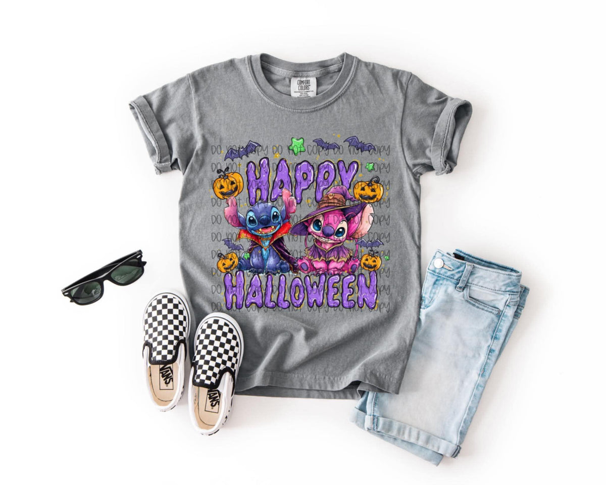 Happy Halloween Aliens SSD DTF transfer