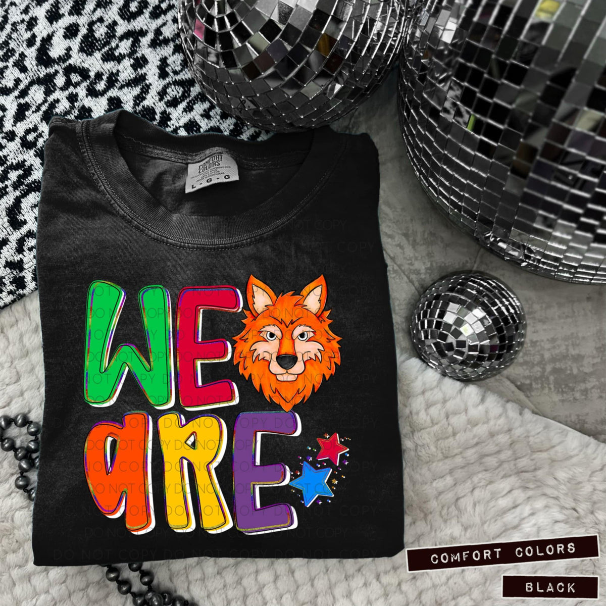We are wolves orange (Caplinger) 100664 DTF transfer