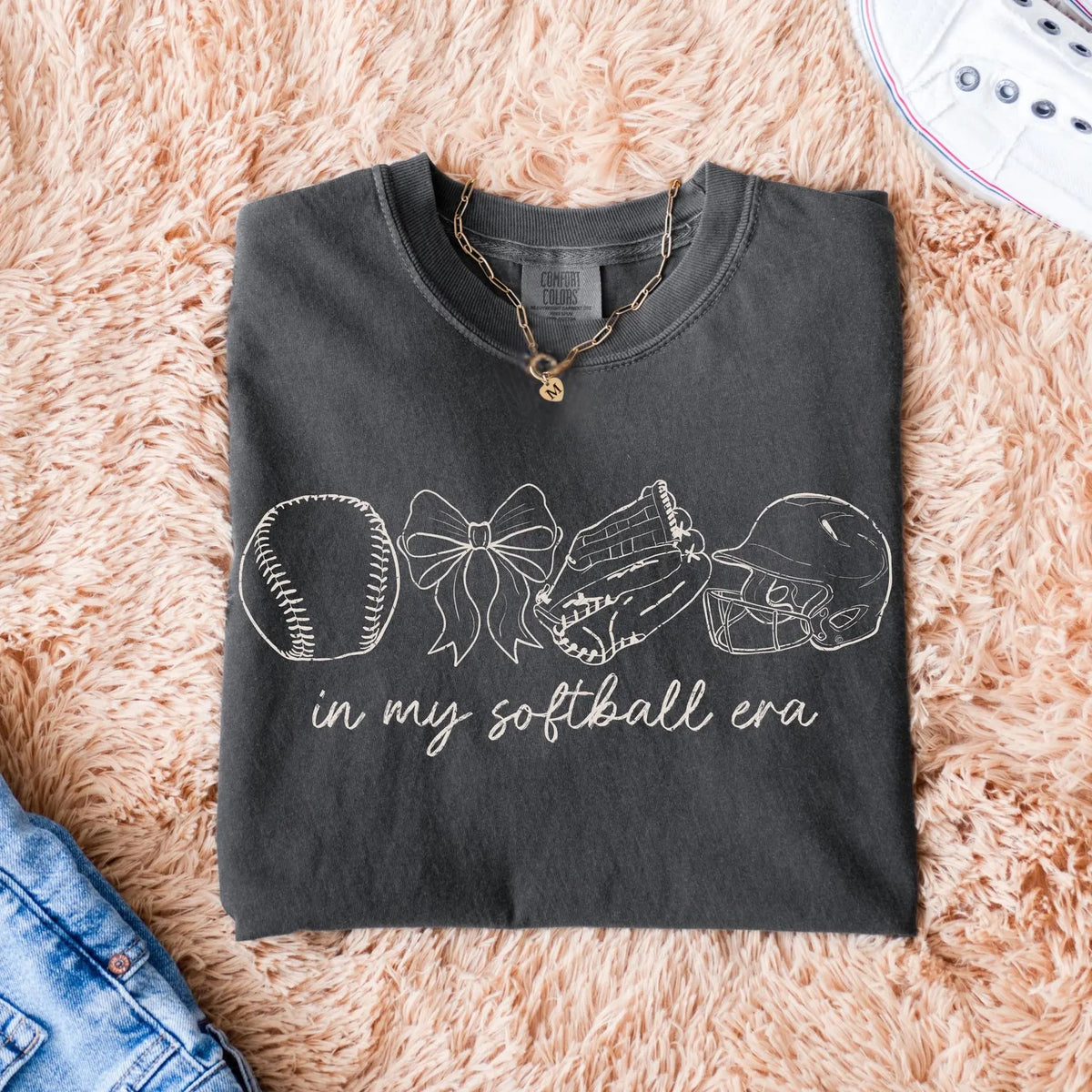 In my softball era cursive DTF Transfer