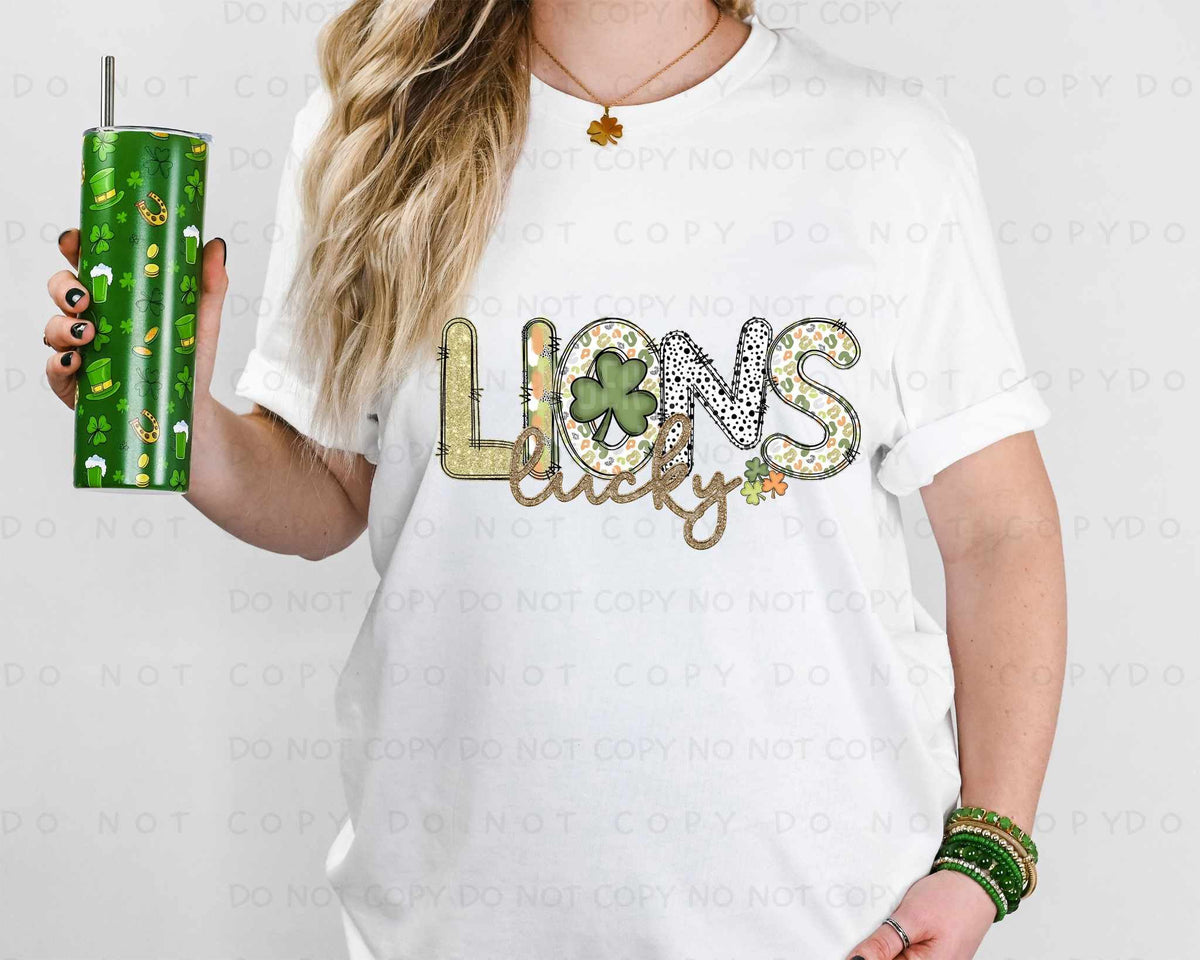 Lucky lions st Patrick patterns (caplinger) 82511 DTF transfer
