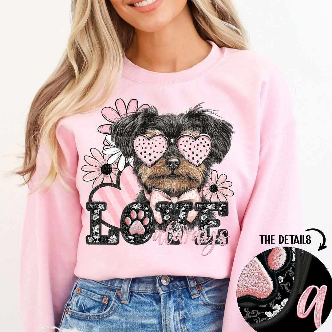 Love always yorkie (TTD) 80785 DTF transfer