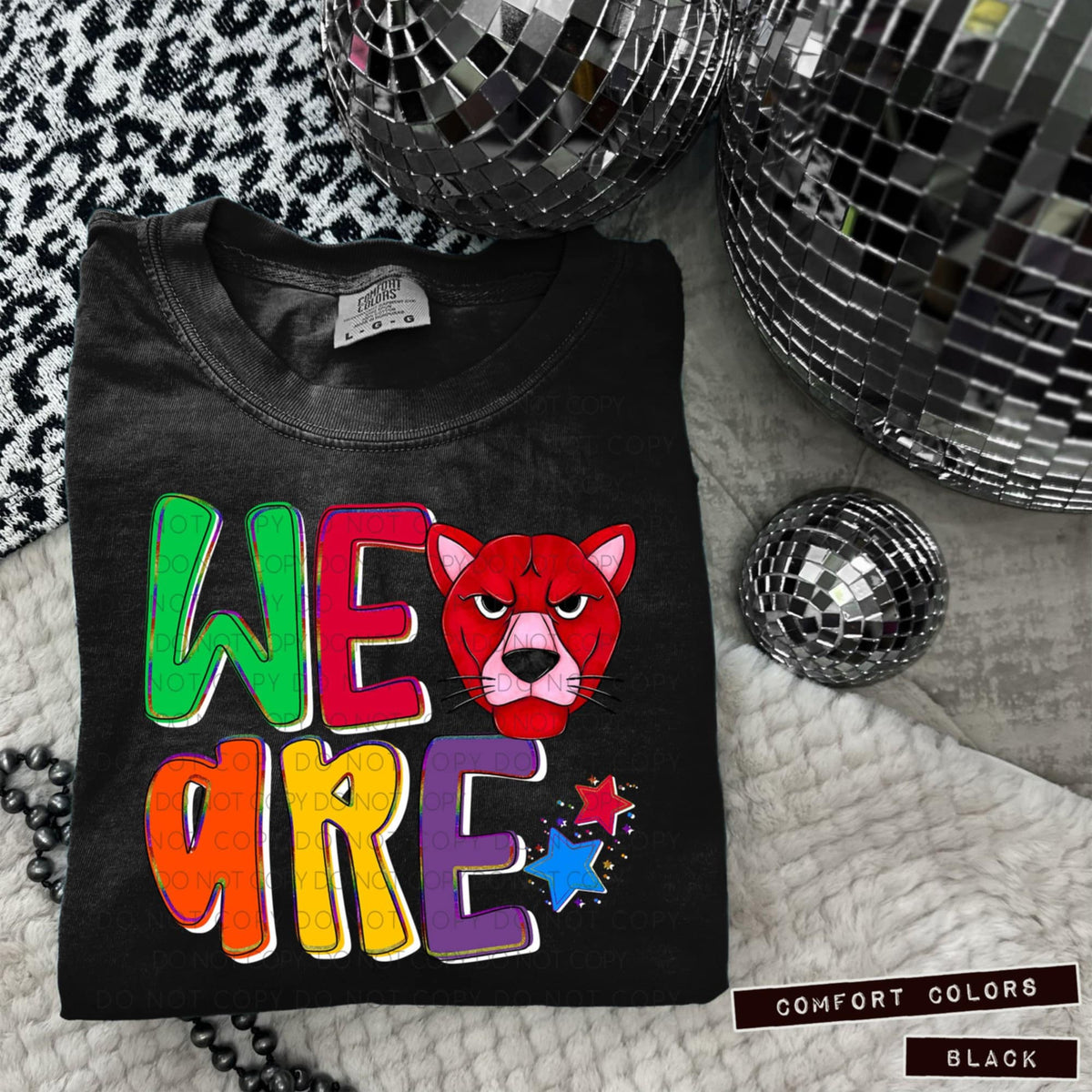 We are cougars red (Caplinger) 100823 DTF transfer