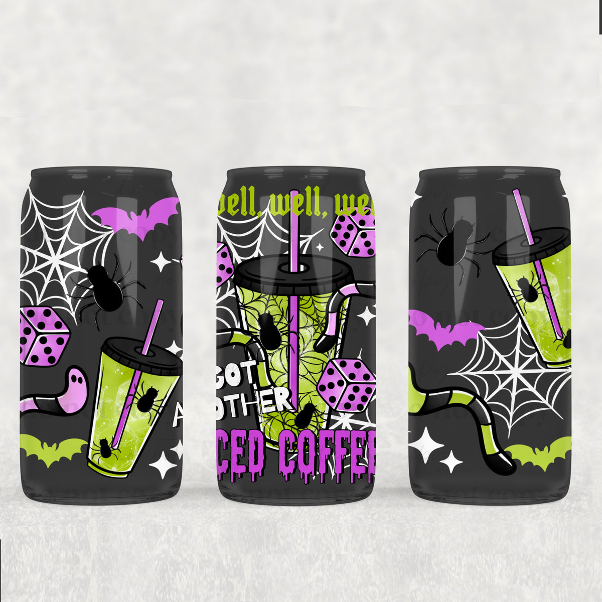 Well well well iced coffee (CSC) UV DTF WRAP