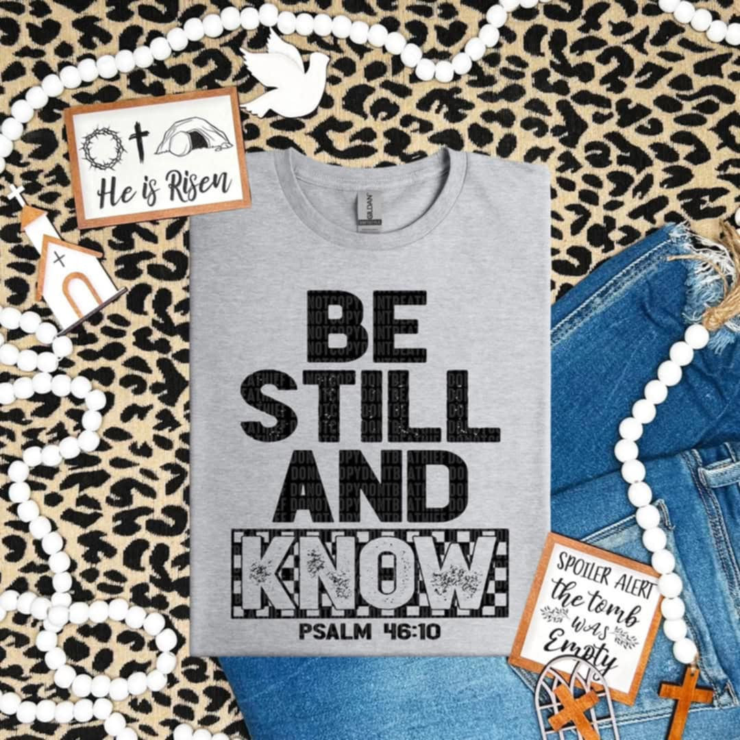 Be still and know 85784 DTF transfer