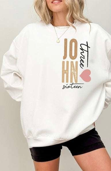 John three sixteen grunge 73824 DTF transfer