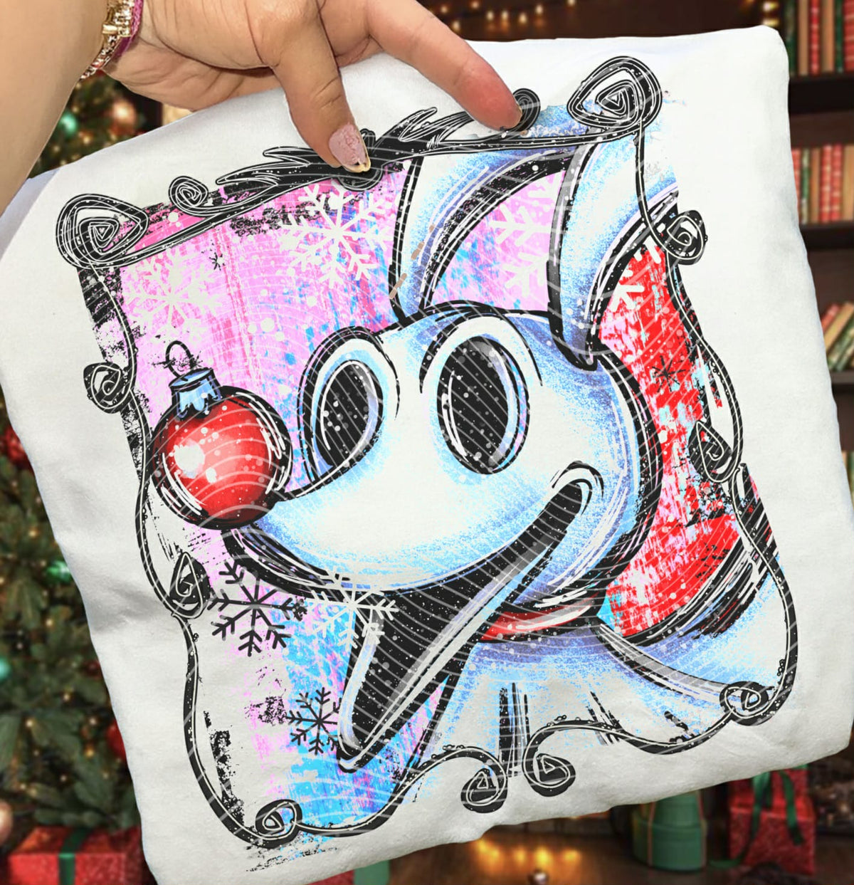 Close Up Ghost Dog (AG) DTF transfer