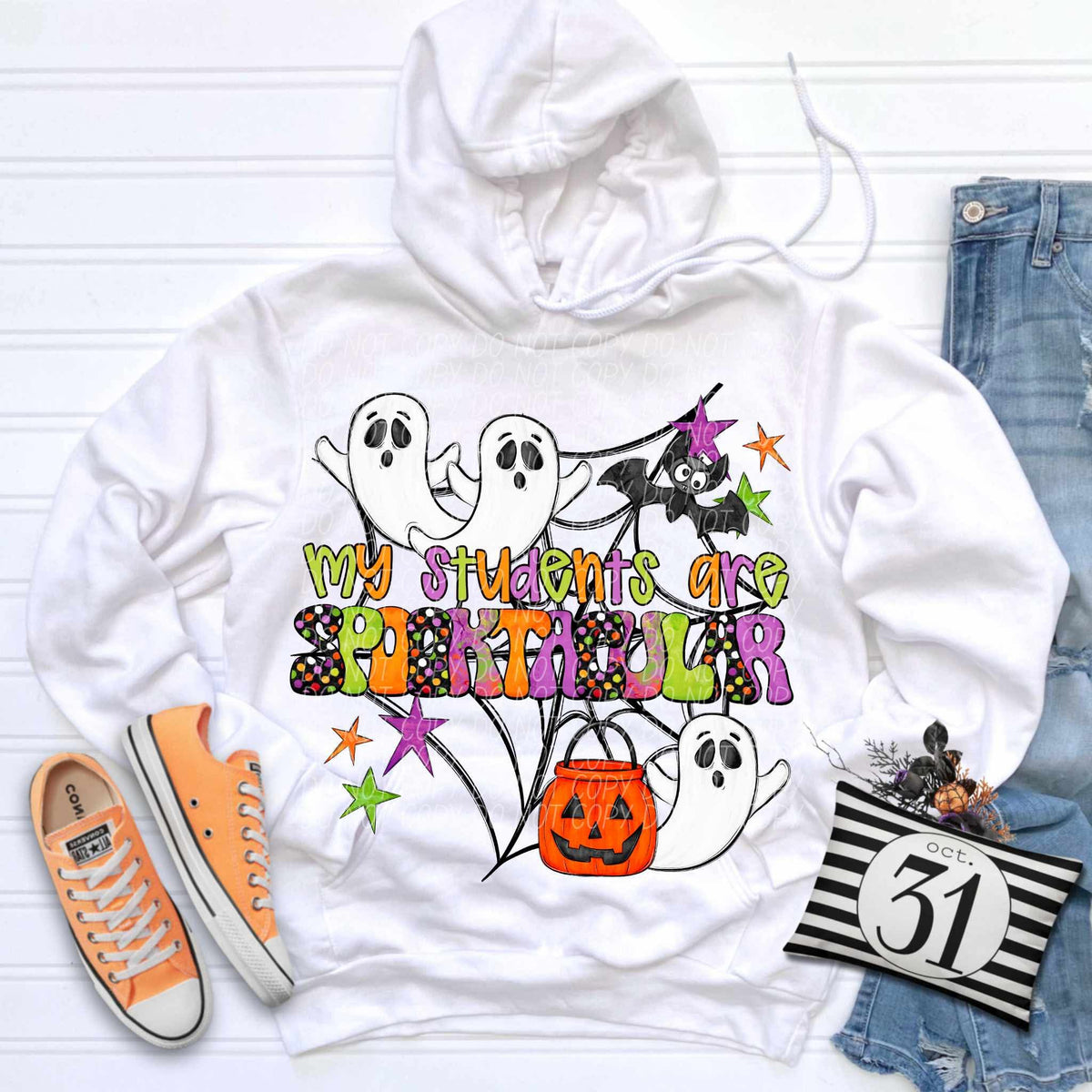 My students are Spooktacular (city) DTF transfer