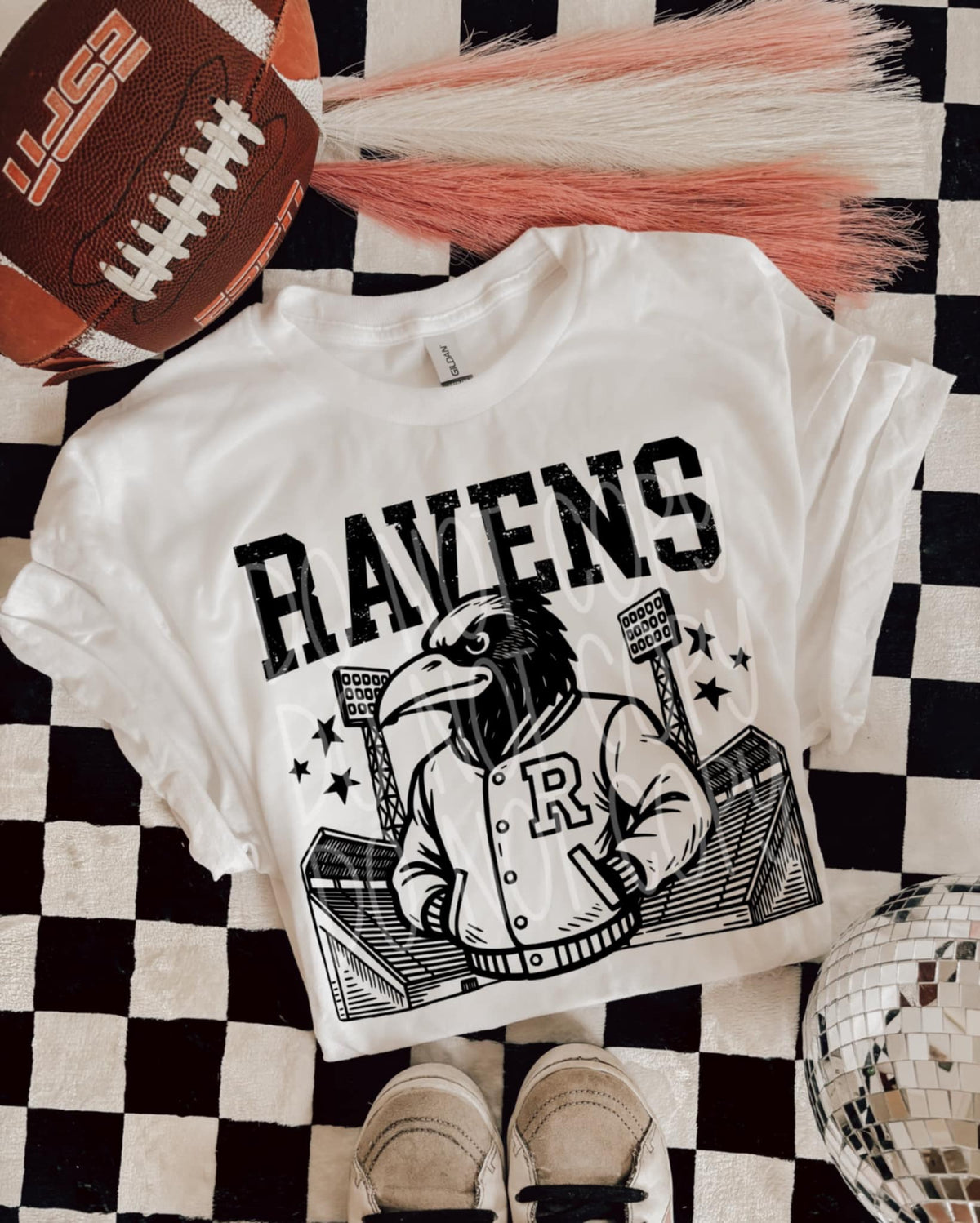Ravens Letterman mascots PHDC DTF transfer