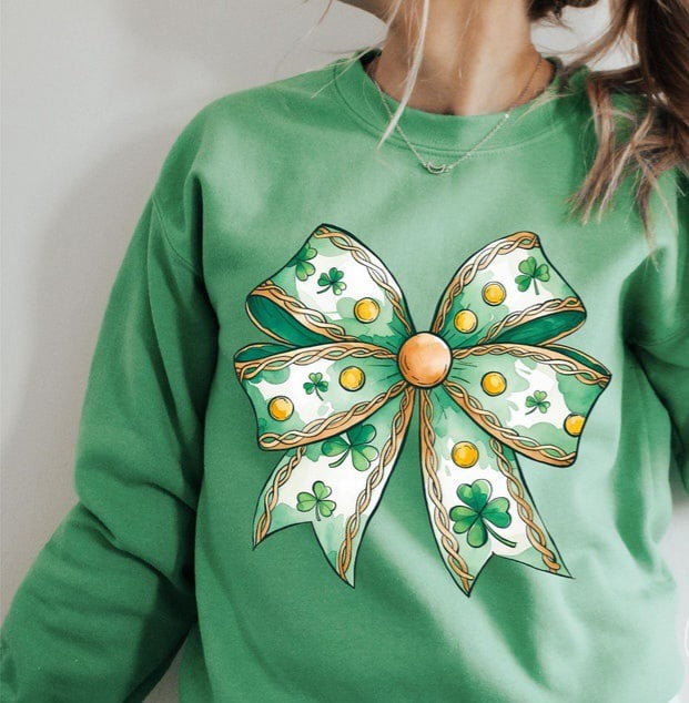 St Patrick’s bow gold button 75973 DTF transfer